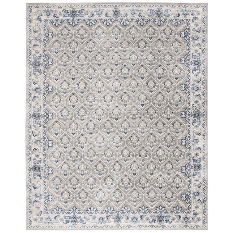 Ophelia & Co. Lamartine Light Gray/Blue Area Rug & Reviews Wayfair